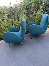 Poltrone Armchairs Design anni 50 60 Gio Ponti Carlo De  Carli Zanuso Style