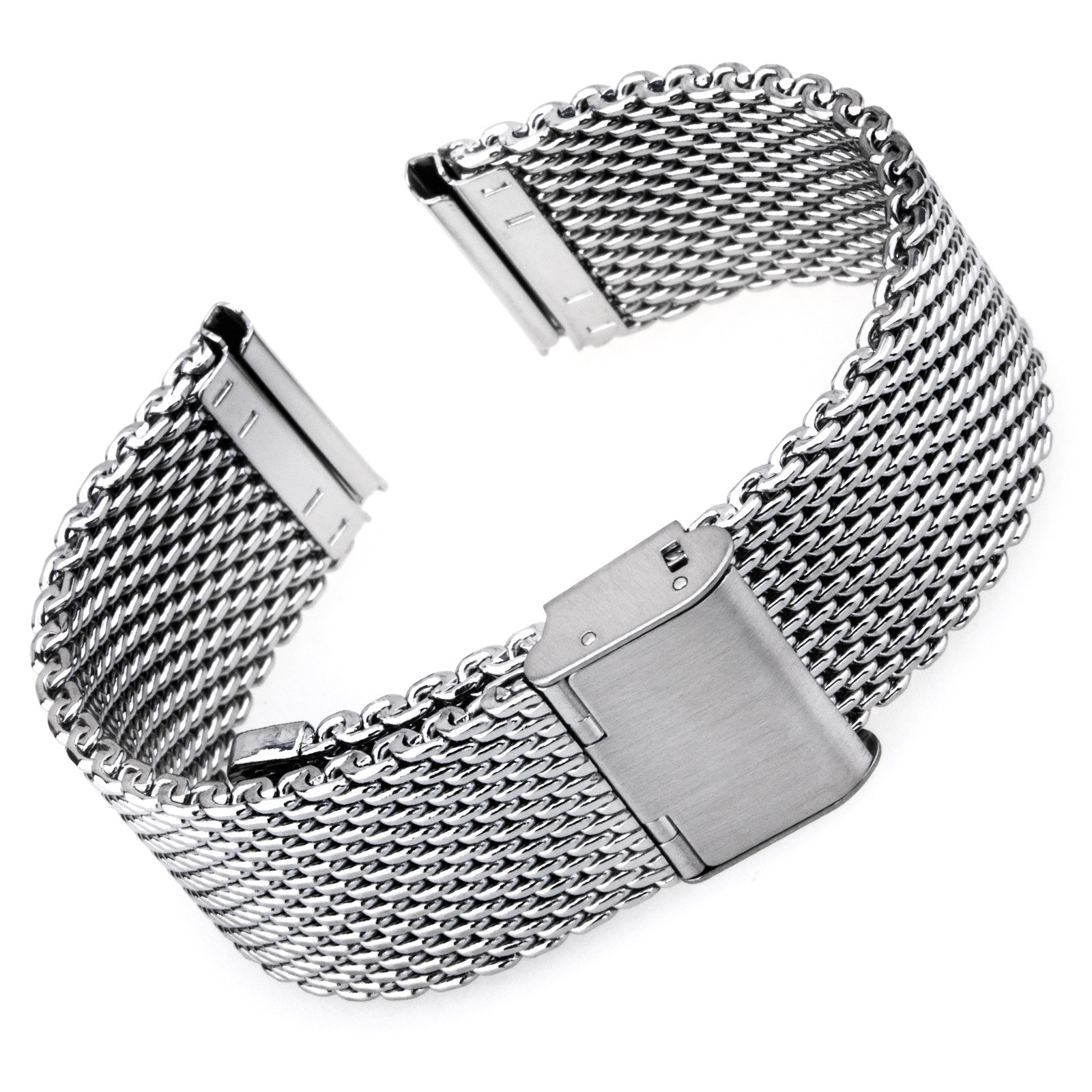 Uhrenarmband MILANAISE Edelstahl Mesh Loop Uhr Armband silber schwarz gold rose