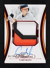 2025 Panini Flawless Patch Ruby 8/20 Coby Mayo #FPA-CM Patch Auto 1u61