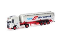 Herpa 318815 | Daf Xg | Silo-Sattelzug 60M³ | Hans Wormser | 1:87