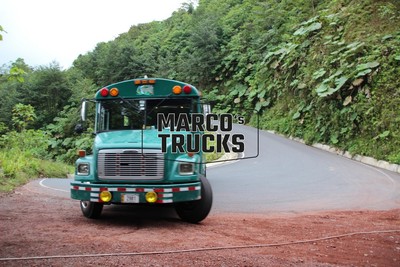 LKW Foto Freightliner minibus Costa Rica grün BUENA VISTA #e6br