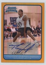 2006-07 Bowman Draft Picks & Stars Gold Refractor 12/50 Thabo Sefolosha Auto 2d0