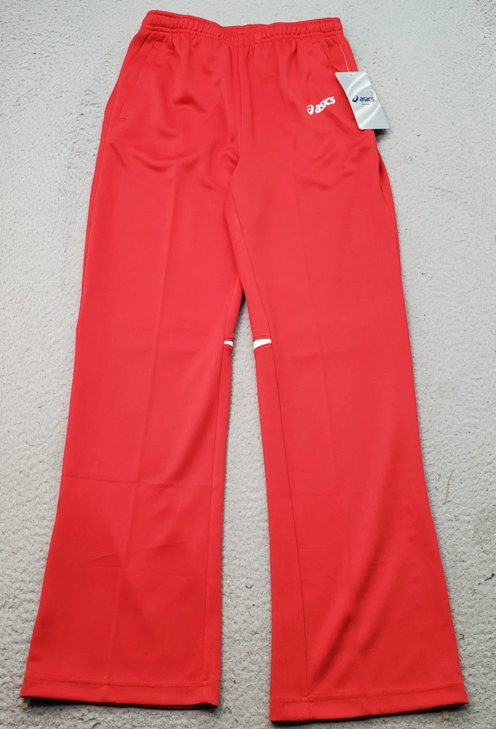 ASICS Cali Running Track Pants Youth Large Multi Elastic Waist Ankle Slit YB2731
