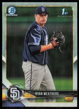 2018 Bowman Draft Chrome 1st Refractor Ryan Weathers #BDC-182