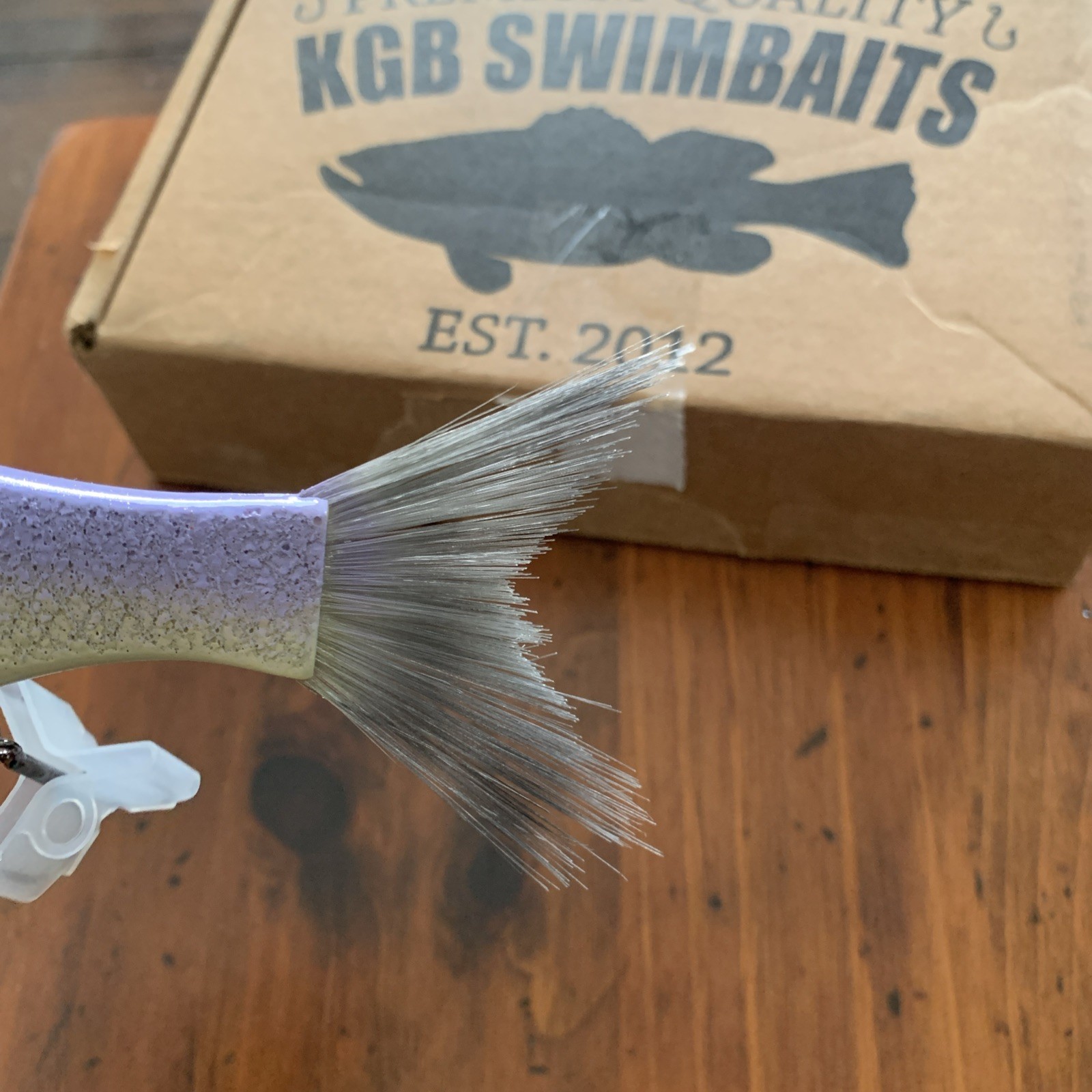 KGB Swimbaits Chad Shad TSG 9in Table Rock Bone Glidebait near mint lite use   - Image 16