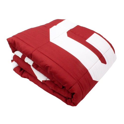 College Covers Everything Comfy Oklahoma Sooners Reversible Big Logo Soft And - Foto 6 di 6