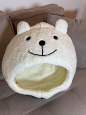 Cat Bed Foldable Washable Cave Pet Bed with Cushion