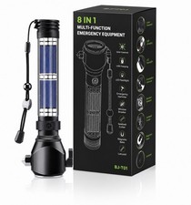9 In 1 Tactical Flashlight Rechargeable Solar Waterproof Emergency Led Light 9 In 1 Tactical Flashlight Rechargeable Solar Waterproof Emergency Led Light