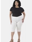 Just My Size Women’s White Pull On Capri Pant W/Bling Tab Hem Size 0X NWT — photo 4