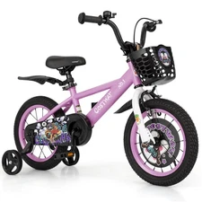 14" Kid’s Bike for 3-5 with Height-Adjustable Handlebar & Saddle Handbrake