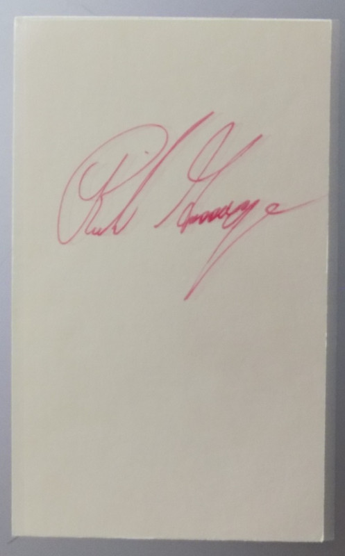 Rich Gossage Hand-Signed Index Card