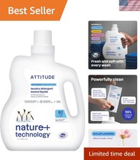 Liquid Laundry Detergent, EWG Verified, HE Compatible, Plant-Based  , Natura...