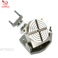 Table rotative 4 pouces, table inclinable 100 mm (4 rainures) pour fraiseuse