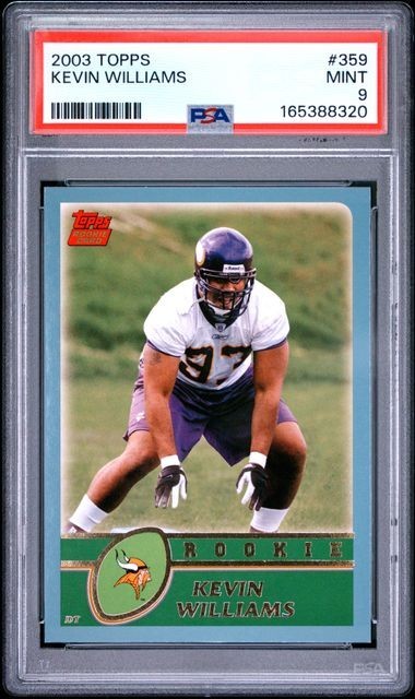 2003 Topps Kevin Williams Rookie RC Minnesota Vikings 359 PSA 9