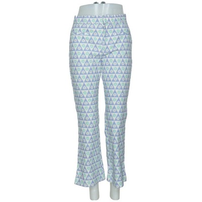 Zara, Hose, Größe: M, Blau/Grün/Weiß/Mehrfarbig, Elasthan/Polyester #hVH