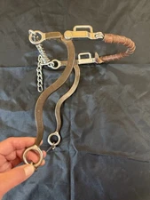 Hackamore with Leather Wrapped Nose, 8 Inch Shanks by Weaver Leather