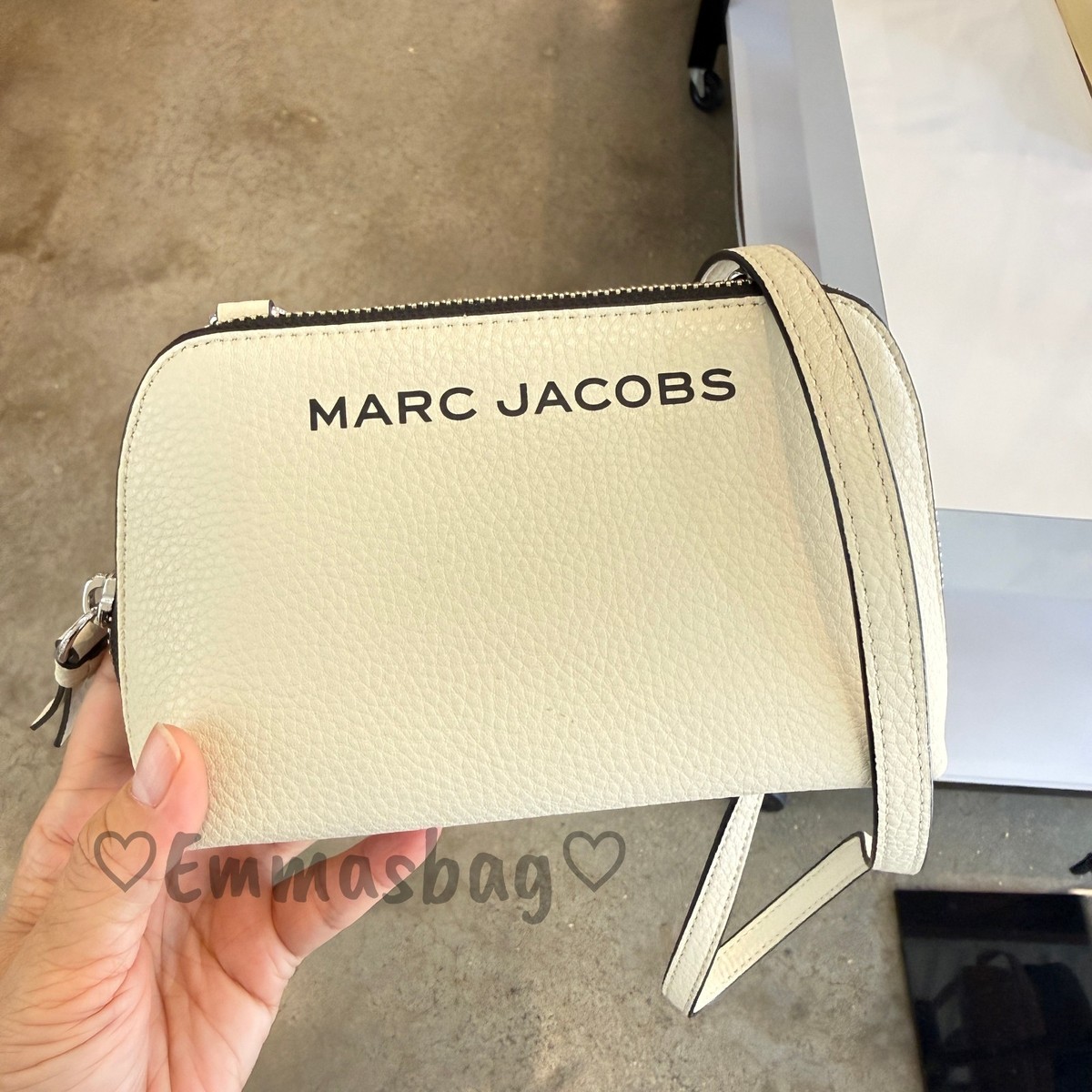MARC JACOBS Mini Leather Crossbody 4F4SMN001S01 Marshmallow $ $140
