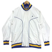 Jordan Warm Up Jacket Mens Large White Retro ...