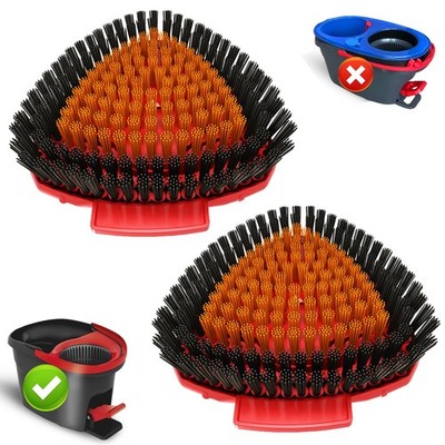 2 Pack Upgraded Spin Mop Replace Scrub Mop Brush Compatible with O Cedar Easywri