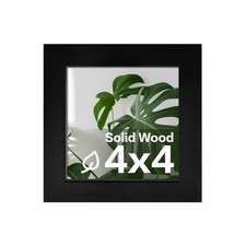 4x4 Picture Frames Made of Solid Wood Covered by Plexiglass Display 4x4 for T...