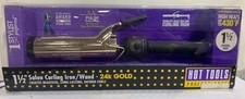 Hot Tools Professional 24k Gold 1 1/2" Curling Iron Wand Hair Styler Damaged Box