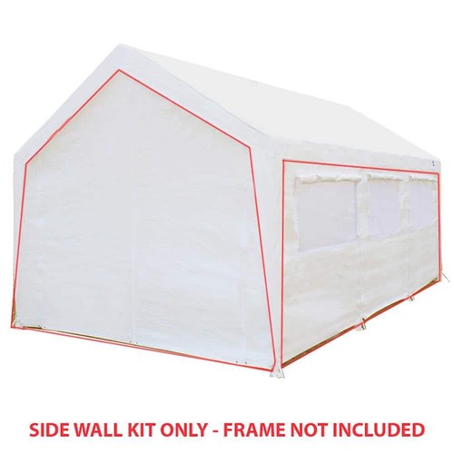 King Canopy 12 ft. x 20 ft. Sidewall Kit with Flaps and Bug Screen Windows - Picture 2 of 7