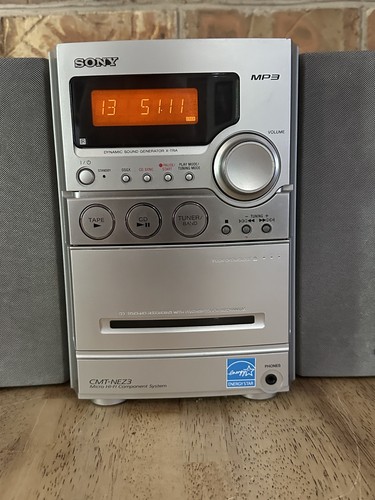 Sony HCD-NEZ3 Dynamic Sound Generator X-Tra - CD/Cassette/AM/FM/MP3 - See Video - Picture 3 of 13