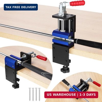 3-in-1 Golf Shaft Clamp,Aluminum Golf Club Regripping Kit,360° Swivel Portable T