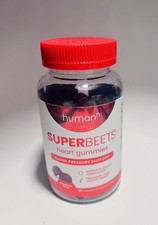 HumanN SuperBeets Heart Gummies, Blood Pressure Support, Strawberry Flavor, 60Ct