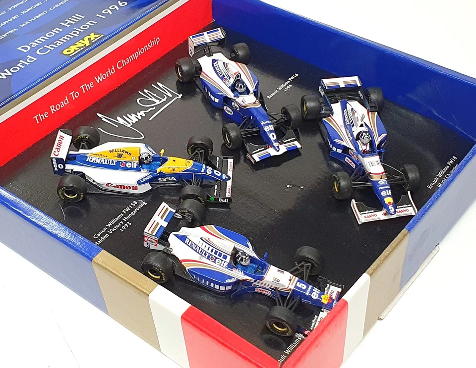 Onyx Escala 1/43 LE-8 - F1 Williams Juego de 4 Piezas - Damon Hill Campeón del Mundo 1996 Foto 2 de 4