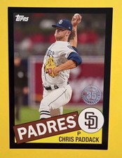 2020 Topps - 1985 Topps Baseball Chris Paddack #85-83 Black /299 Numbered