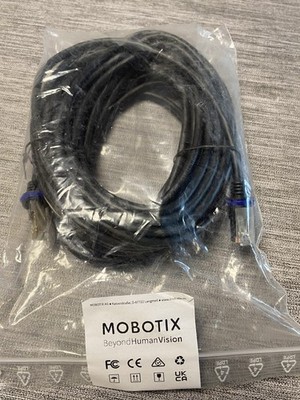 Mobotix LAN-Kabel 10,0 m, Ethernet Patchkabel MX-OPT-CBL-LAN-10, NEU, Orginal