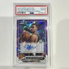 Victor Wembanyama 2023-24 Topps Chrome Sapphire Autograph Purple /10 PSA 8