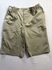 Under Armour Boys 9" Khaki Performance Golf Chino Shorts Stretch Adjust Waist 14