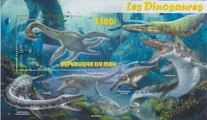 Dinosaurier Mali gestempelt 10025
