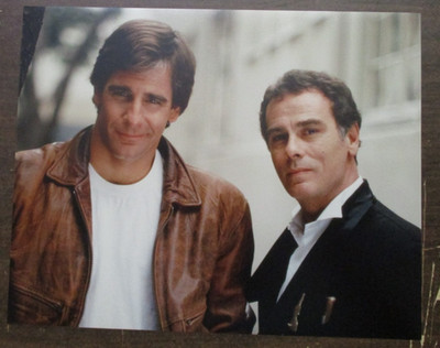 PRESS PROMO PHOTO TV QUANTUM LEAP SCOTT BAKULA & DEAN STOCKWELL COLOR 8X10 Q535