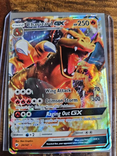 pokemon burning shadows charizard gx 20/147 Secret Rare