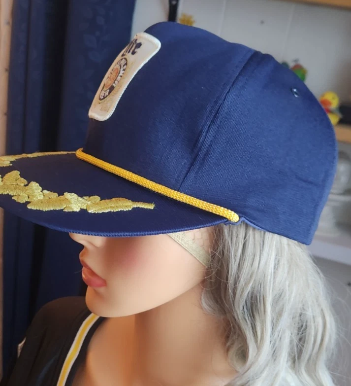 Sombrero snapback vintage años 80 lite beer club capitán hecho en EE. UU. NUEVO SIN ETIQUETAS OSFA Foto 2 de 4