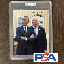 President Joe Biden * PSA * Autograph Barack Obama Inscription Signed 8x10 Photo