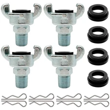 Iron Air Hose Fitting 4 Sets NPT Universal Chicago Coupling Connector Kit