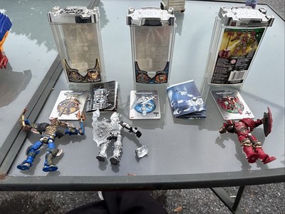 Mega Bloks 2005 Mag Warriors Battle Scorch Red Hawk blade  shield Magnetic Lot