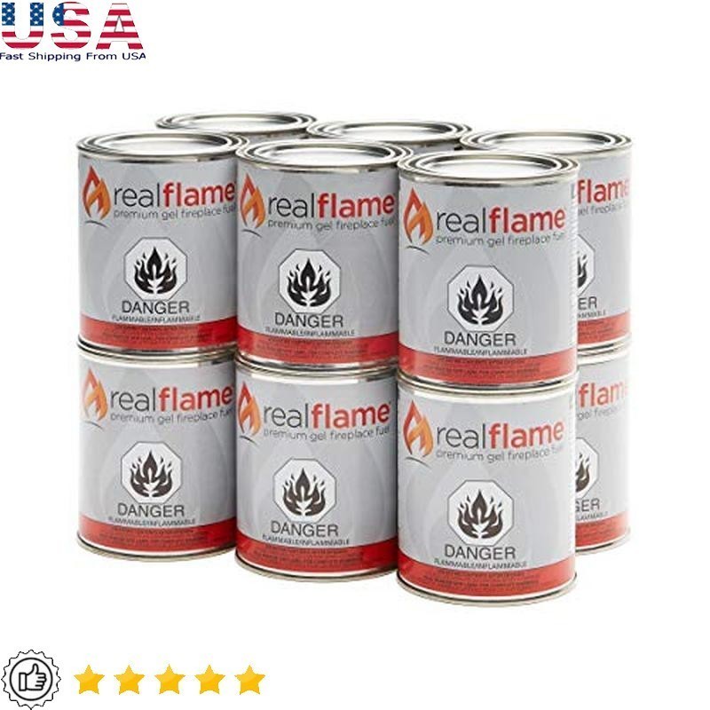 Gel Fuel Cans 12-Pack Indoor Outdoor Clean Burning Fire Crac