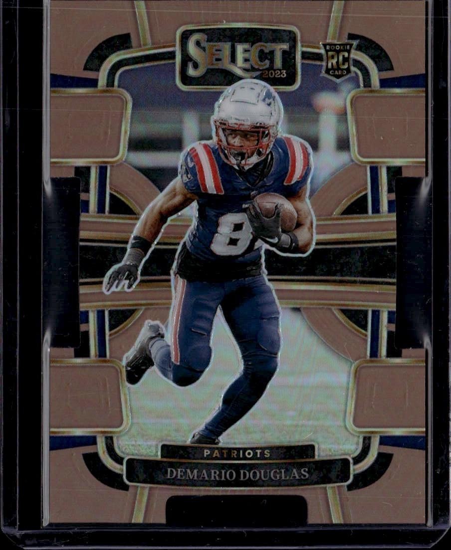2023 Panini Select #68 Demario Douglas Copper Prizms Die Cuts #/299