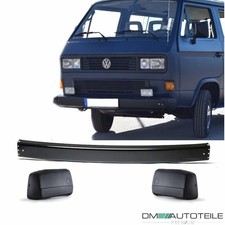 Set für VW T3 T2 Stoßstange Vorne Schwarz Metall verstärkt +Stoßstangenecken SET