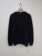 Loro Piana 100% Cashmere Raglan Crewneck Sweater Navy Men's Size EU 56 US 2XL