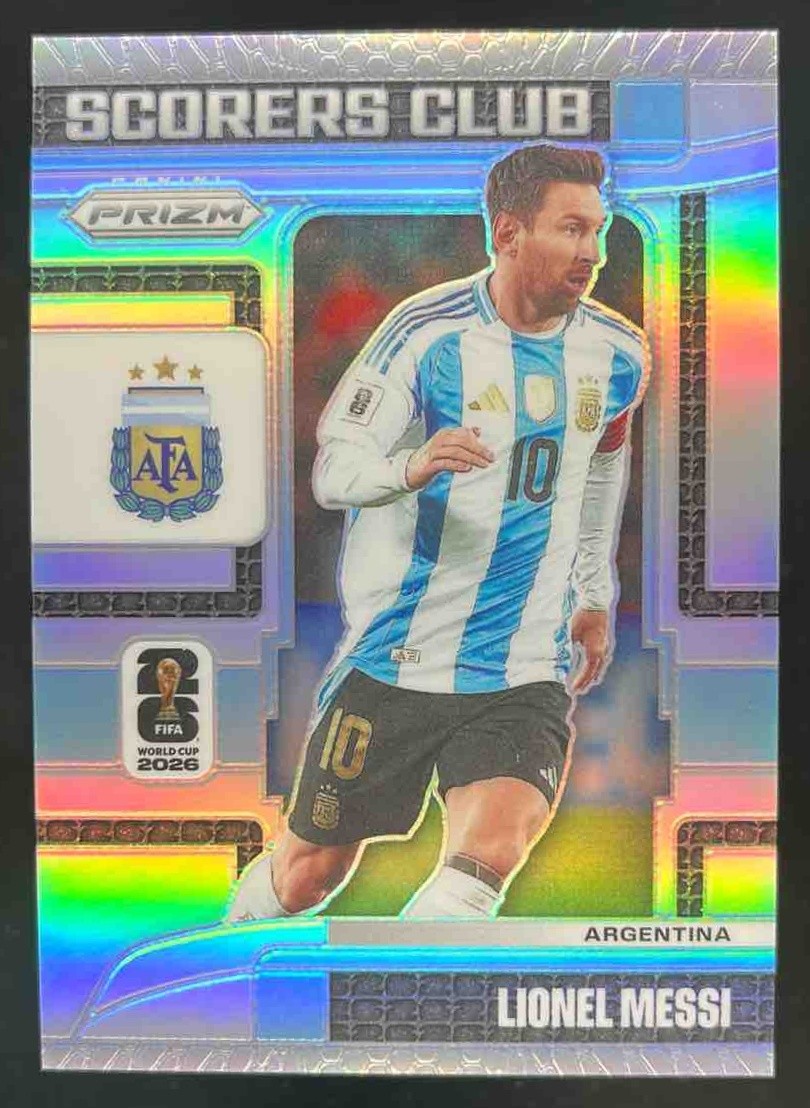 2026 Panini Prizm World Cup Lionel Messi Scorers Club Silver #15 Argentina view 1