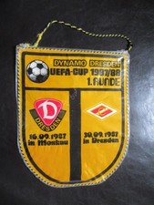 Wimpel Dynamo Dresden-Spartak Moskau,UEFA-Cup1987/88