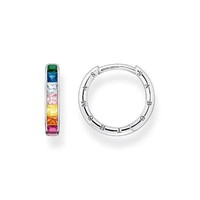 "Thomas Sabo Creolen \"Bunte Steine Pavé\" Silber CR668-477-7"