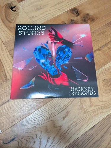 The Rolling Stones Hackney Diamonds 2x Clear & Blue Splatter Vinyl LP 1st Anniv