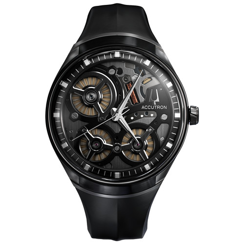 Accutron Spaceview DNA Electrostatic Skeleton Dial Black 45mm ...